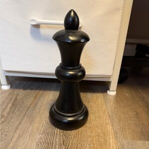 Black Decorative Chess Piece